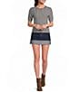 Copper Key Short Sleeve Cable Knit Sweater - Image 3