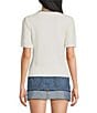 Copper Key Short Sleeve Cable Knit Sweater - Image 2