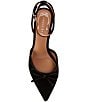 Copper Key Sleek Suede Mini Bow Kitten Heel Pumps - Image 5