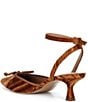 Copper Key Sleek Velvet Mini Bow Kitten Heel Pumps - Image 3