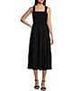 Color:Black - Image 1 - Smocked Midi Dress