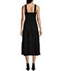 Color:Black - Image 2 - Smocked Midi Dress