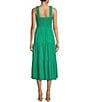 Color:Green - Image 2 - Smocked Midi Dress