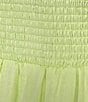 Color:Citron - Image 3 - Smocked Waist Long Sleeve Mini Dress
