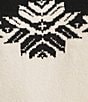 Copper Key Snowflake Jacquard Sweater, Color:Black Ivory - Image 4
