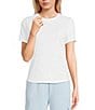 Copper Key Solid Knit Short Sleeve T-Shirt, Color:White - Image 1