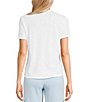 Copper Key Solid Knit Short Sleeve T-Shirt, Color:White - Image 2