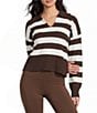Copper Key Stripe Collared Sweater - Image 5