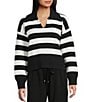 Copper Key Stripe Collared Sweater - Image 1