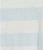 Copper Key Stripe Short Sleeve Boxy T-Shirt, Color:Light Blue/Ivory - Image 4