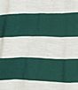 Copper Key Stripe Short Sleeve Boxy T-Shirt, Color:Forest/Ivory - Image 4