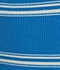 Copper Key Stripe Twist Knit Tank Top, Color:Blue/Ivory - Image 4