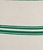 Copper Key Stripe Twist Knit Tank Top, Color:Ivory/Green - Image 4
