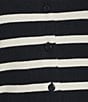 Copper Key Striped Classic Cardigan Sweater, Color:Navy Ivory - Image 5