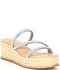 Color:Light Grey - Image 1 - Sugar Rhinestone Espadrille Platform Wedge Sandals