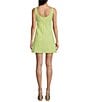 Color:Citron - Image 2 - Sweetheart Mini Embroidered Dress