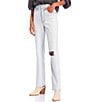 Color:Extra Light wash - Image 1 - The Vintage High Rise Destructed Straight Leg Jeans