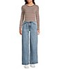 Copper Key Tie Waist Denim Pants - Image 3