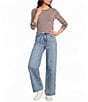 Copper Key Tie Waist Denim Pants - Image 3