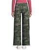 Copper Key Tie Waist Printed Denim Pants - Image 2