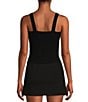 Color:Black - Image 2 - Twist Front Sweater Tank Top