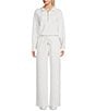 Copper Key Knit Quarter Zip Coordinating Pullover, Color:White - Image 3