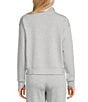 Copper Key Knit Quarter Zip Coordinating Pullover, Color:Heather Grey - Image 2