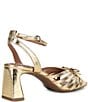 Copper Key Virgo Metallic Leather Strappy Bow Dress Sandals - Image 2