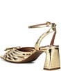 Copper Key Virgo Metallic Leather Strappy Bow Dress Sandals - Image 3