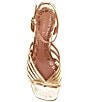 Copper Key Virgo Metallic Leather Strappy Bow Dress Sandals - Image 5