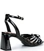 Copper Key Virgo Patent Strappy Bow Block Heel Sandals - Image 2