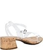 Copper Key Waltz Two Clear Ankle Wrap Block Heel Sandals - Image 2