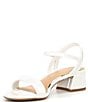 Color:White - Image 4 - WaltzTwo Patent Ankle Strap Sandals