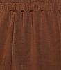 Copper Key Wide Leg Drawstring Coordinating Cargo Joggers, Color:Brown - Image 4