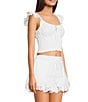 Copper Key Woven Eyelet Smocked Coordinating Top - Image 3