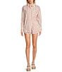 Copper Key Coordinating Woven Multi Stripe Shirt, Color:Pink Multi - Image 3