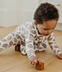 Copper Pearl Baby Boys Blitz Football Print Long Sleeve Zip Front Footie - Image 3