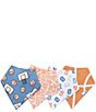 Copper Pearl Baby Boys Dunk Basketball Print Bandana Bibs 4-Pack - Image 1