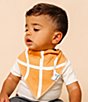 Copper Pearl Baby Boys Dunk Basketball Print Bandana Bibs 4-Pack - Image 3