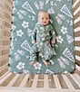 Copper Pearl Baby Boys Long Sleeve Kick Off Bamboo Convertible Zip-Up Footie Pajama - Image 3
