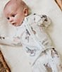 Copper Pearl Baby Boys Months Boone Western Print Long Sleeve Zip Front Footie - Image 2