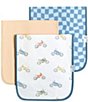 Copper Pearl Baby Boys Ryder Print Oversized Burp Cloths 3-Pack - Image 1