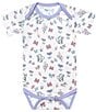 Copper Pearl Baby Girls Disney Mini Mouse Bowquet Printed Short Sleeve Bodysuit - Image 1
