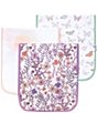 Copper Pearl Baby Girls Flora Print Oversized Burp Cloths 3-Pack - Image 1