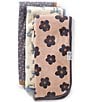 Copper Pearl Baby Girls Gemma Print Oversized Burp Cloths 3-Pack - Image 1