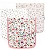Copper Pearl Baby Girls Natalie Floral Print Burp Cloths 3-Pack - Image 1