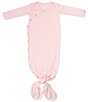 Copper Pearl Baby Long-Sleeve Knotted Gown - Image 1