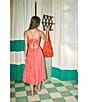 Color:Flamingo - Image 6 - Chrisley Stretch Poplin Shell Print Halter Neck Sleeveless Midi A-Line Dress