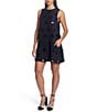 COREY LYNN CALTER Veruca Woven Embroidered Paillette Sequin Mini Shift Dress, Color:Black - Image 3