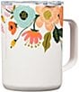 Color:Cream Lively - Image 2 - Rifle Paper Co. Stainless Steel Triple-Insulated Floral Coffee Mug